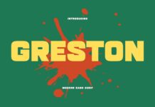 Greston Font Poster 1