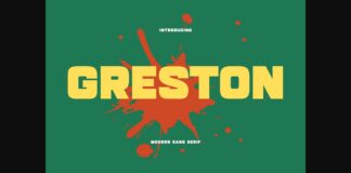 Greston Font Poster 1