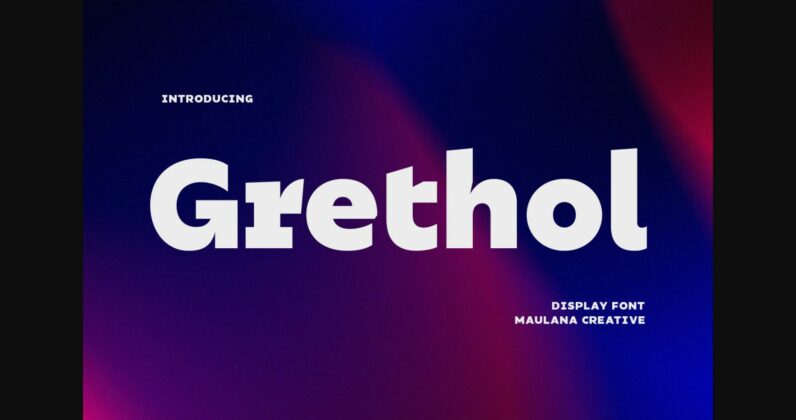 Grethol Font Poster 3