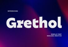 Grethol Font Poster 1