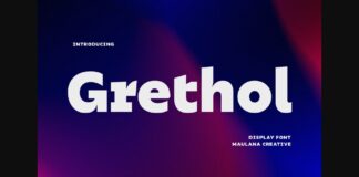 Grethol Font Poster 1