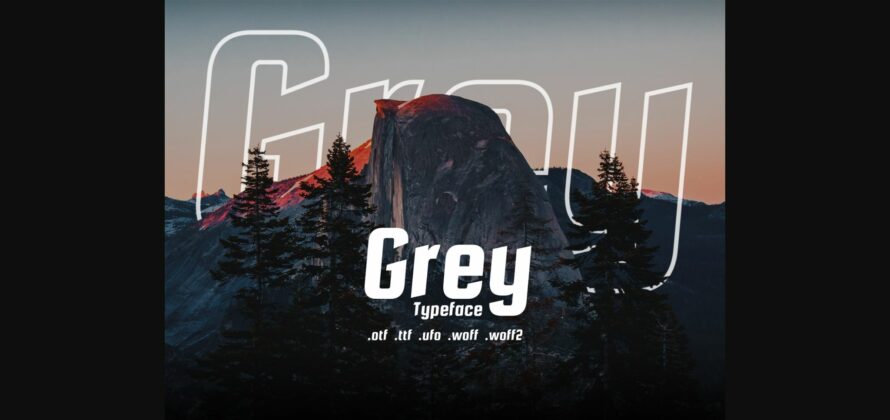 Grey Font Poster 3