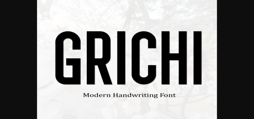 Grichi Font Poster 3