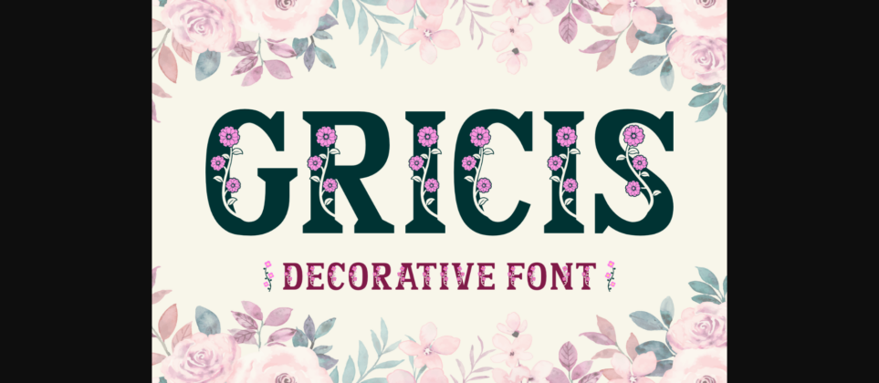 Gricis Font Poster 3
