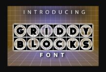 Griddy Blocks Font Poster 1