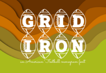 Gridiron Font Poster 1