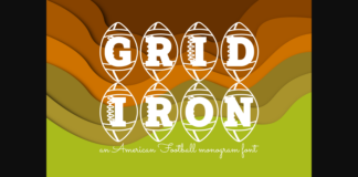 Gridiron Font Poster 1