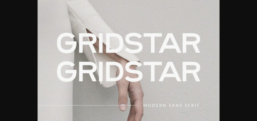 Gridstar Font Poster 3