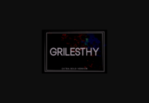 Grilesthy Extra Bold Font Poster 1