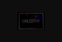 Grilesthy Thin Font Poster 1
