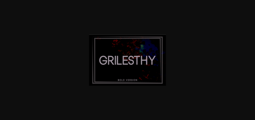 Grilesthy Bold Font Poster 3