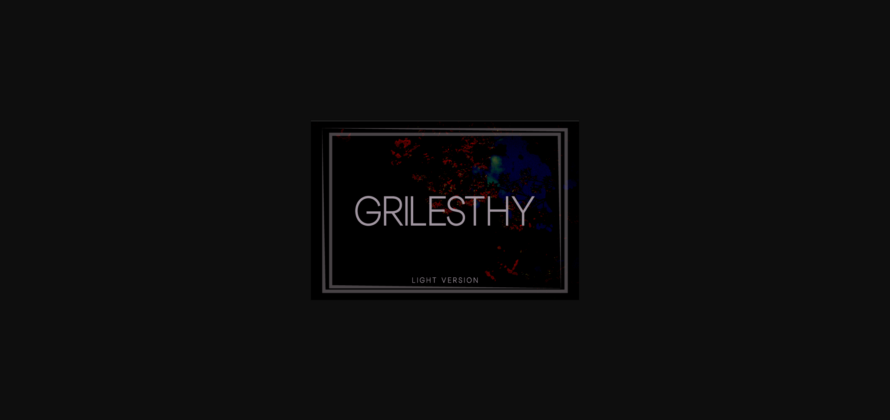Grilesthy Light Font Poster 3
