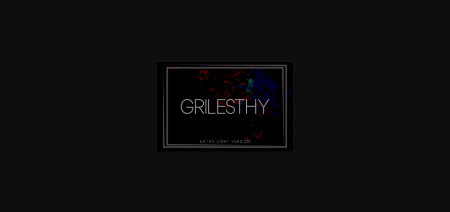 Grilesthy Extra Light Font Poster 3