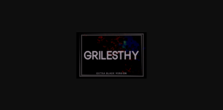 Grilesthy Extra Black Font Poster 1