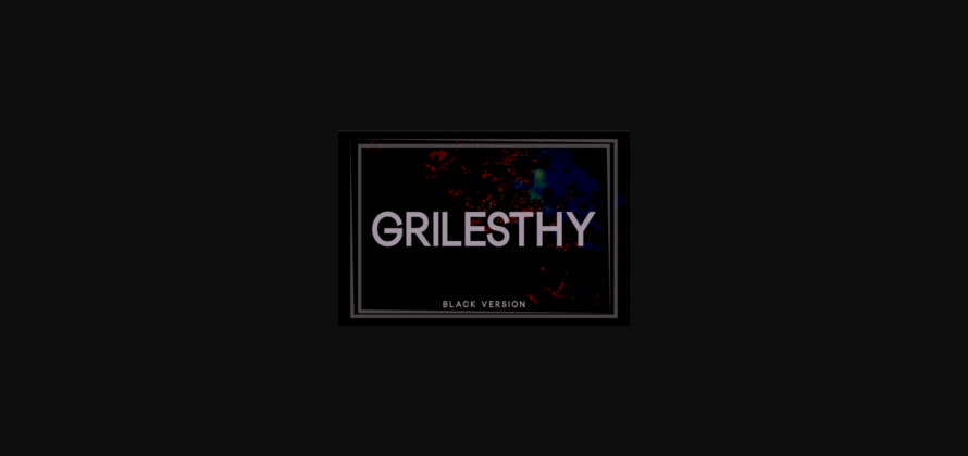 Grilesthy Black Font Poster 3