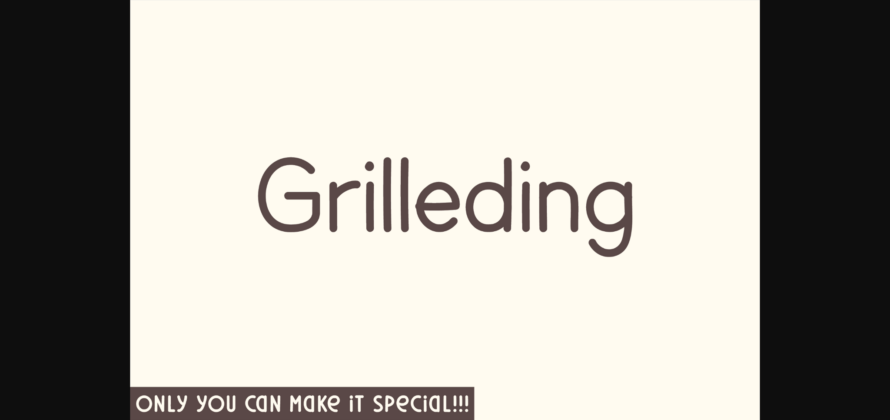 Grilleding Font Poster 3