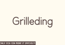 Grilleding Font Poster 1