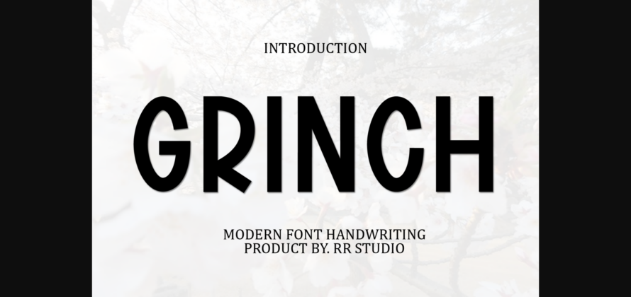 Grinch Font Poster 3