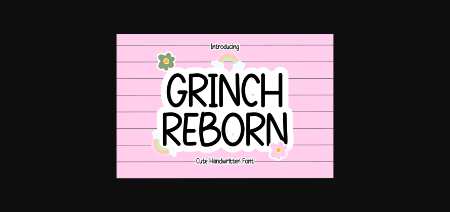 Grinch Reborn Font Poster 3