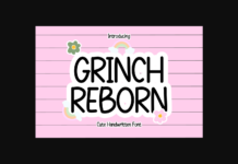 Grinch Reborn Font Poster 1