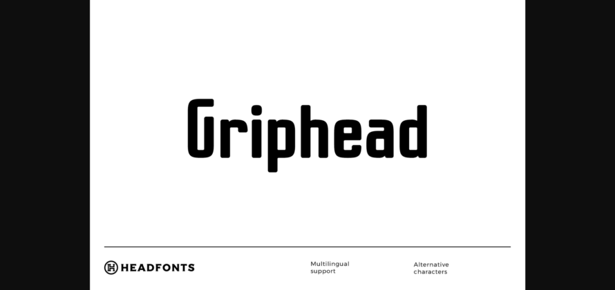 Griphead Font Poster 1