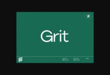 Grit Font Poster 1