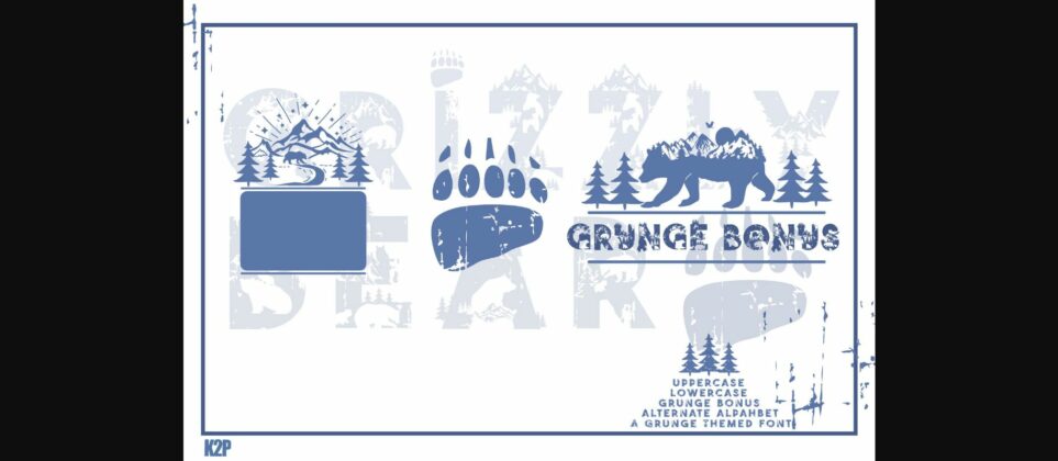 Grizzly Bear Font Poster 8