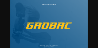 Grobac Font Poster 1