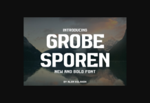 Grobe Sporen Font Poster 1