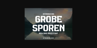 Grobe Sporen Font Poster 1