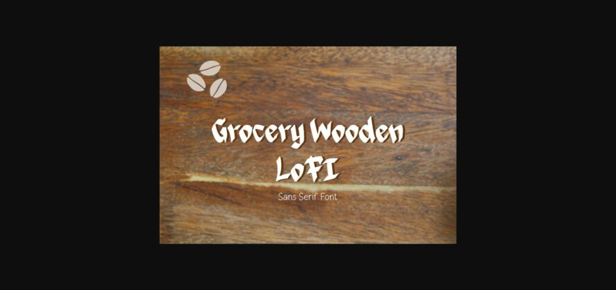 Grocery Wooden Lofi Font Poster 3