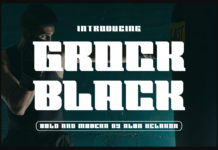 Grock Black Font Poster 1