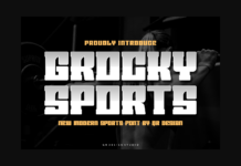 Grocky Sports Font Poster 1