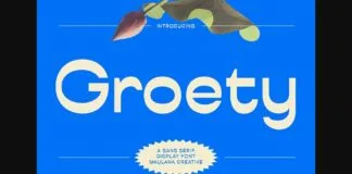 Groety Font Poster 1