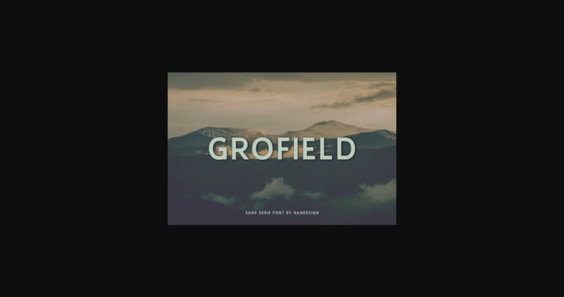 Grofield Font Poster 3