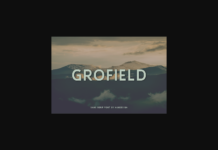 Grofield Font Poster 1