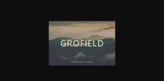 Grofield Font Poster 1