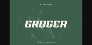 Groger Font Poster 1