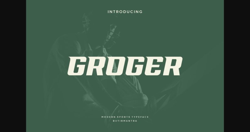 Groger Font Poster 1