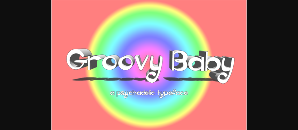 Groovy Baby Font Poster 3