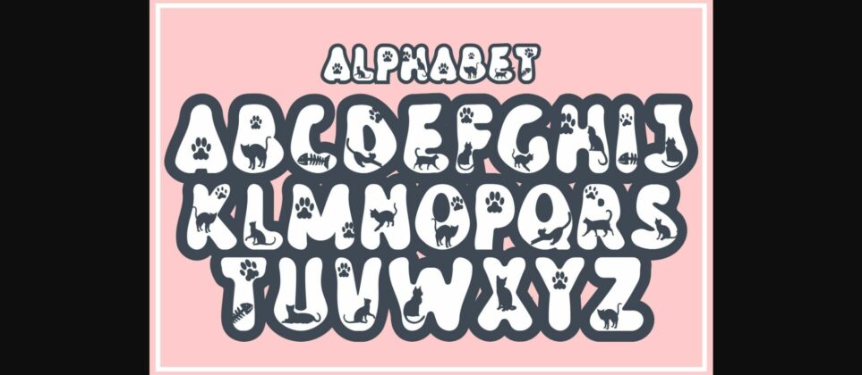 Groovy Cat Font Poster 4