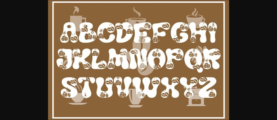 Groovy Coffee Font Poster 4