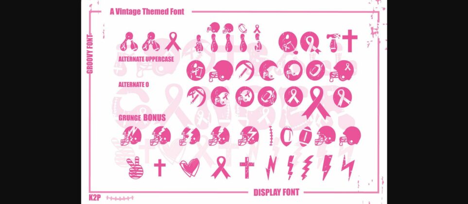 Groovy Fb Cancer Font Poster 10
