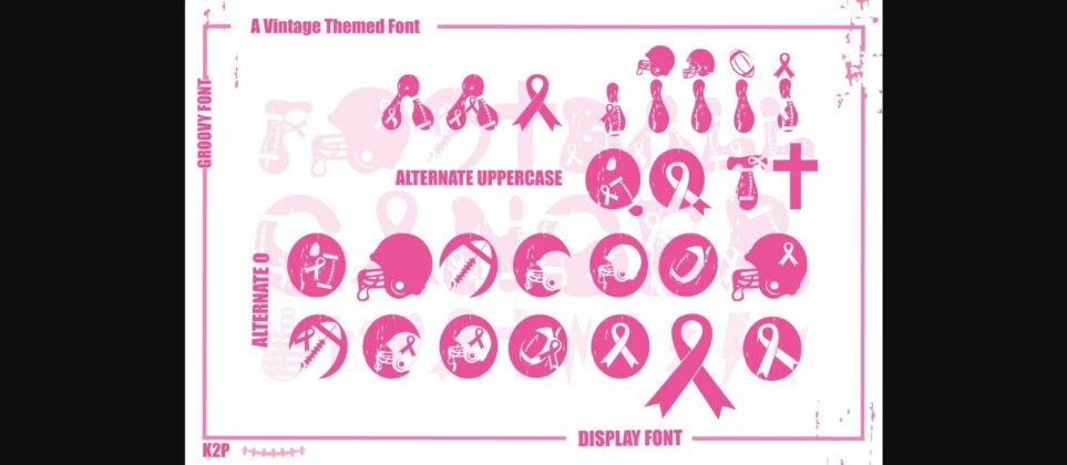 Groovy Fb Cancer Font Poster 11