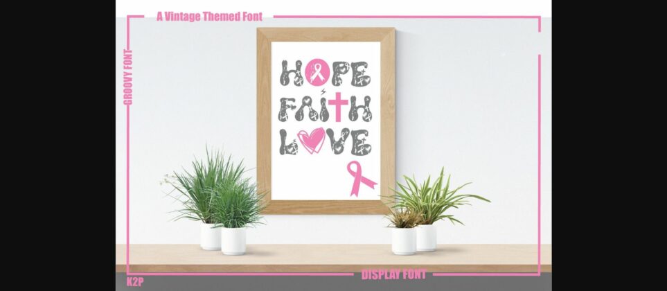 Groovy Faith Hope Love Font Poster 11