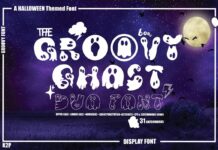 Groovy Ghost Font Poster 1