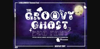 Groovy Ghost Font Poster 1