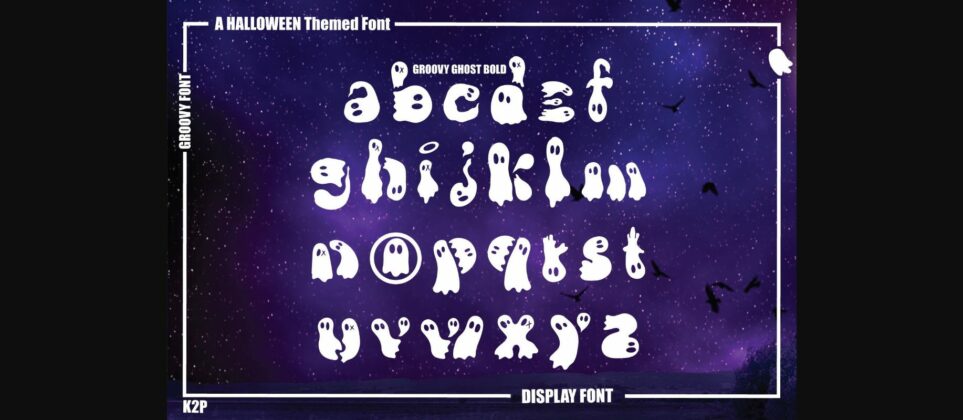 Groovy Ghost Font Poster 9