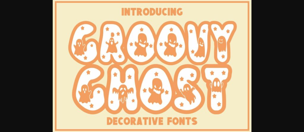Groovy Ghost Font Poster 3