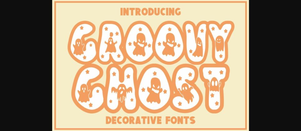 Groovy Ghost Font Poster 3